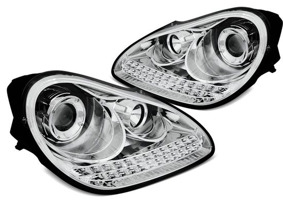 Фары передние PORSCHE CAYENNE 02-06 CHROME HID XENON