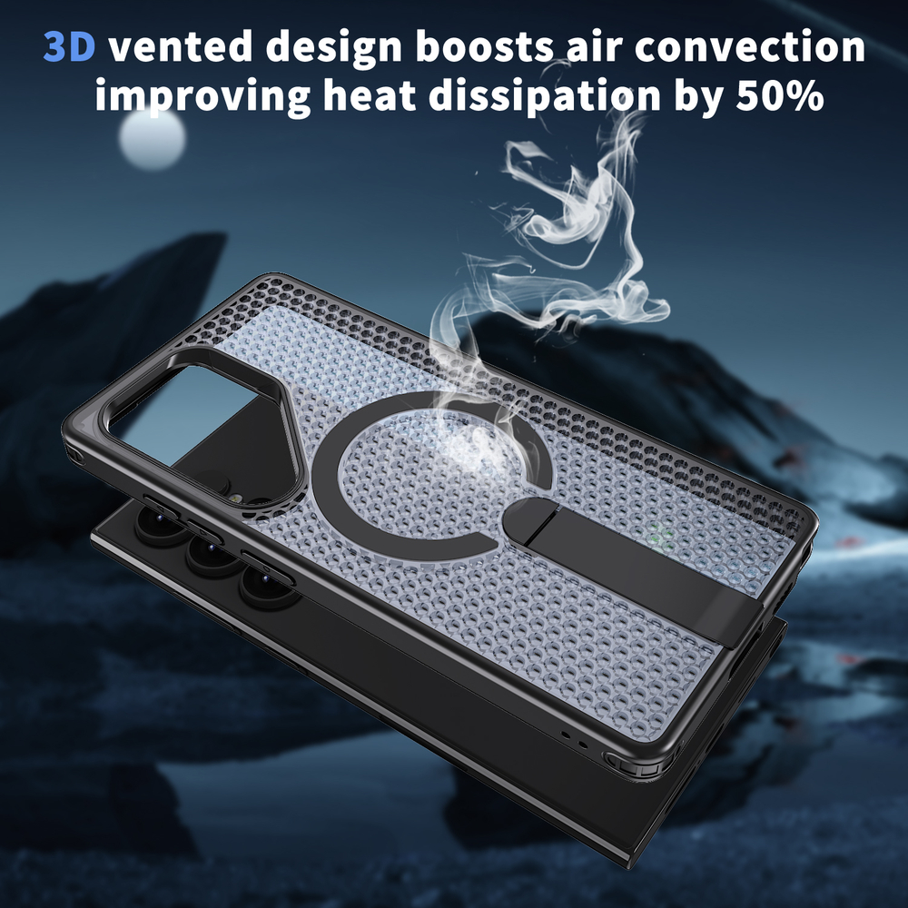 Прозрачный чехол Mesh Pro Magnetic Case для Samsung Galaxy S22 Ultra