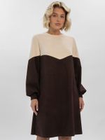 Платье Игра на контрасте (кофе с молоком) П16404-1М LT Collection