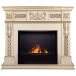 Каминокомплект Real Flame Corsica Lux 25,5/26 WT с очагом 3D Cassette 630 Black Panel