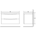 Тумба под раковину BelBagno Marino 90 MARINO-900-2C-SO-RN-P подвесная Rovere Nature