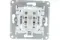 Выключатель Systeme Electric ATLASDESIGN 2-клавишный с индикатором шампань 38165