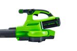 Аккумуляторный воздуходув пылесос Greenworks GD40BVK5, 2406907UG,40v, АКБ 5 А·ч и ЗУ