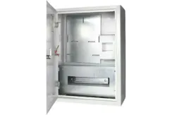 Щит учетно-распределительный KRZMI ЩУ-1Н-12 400*315*160 IP54 с замком + окно металлический 22463