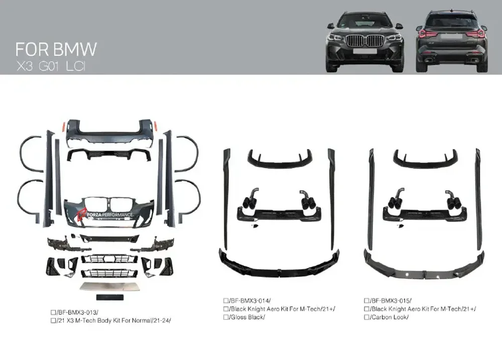 М-пакет для BMW X3 G01 Рестайлинг 2021-2024 БМВ
