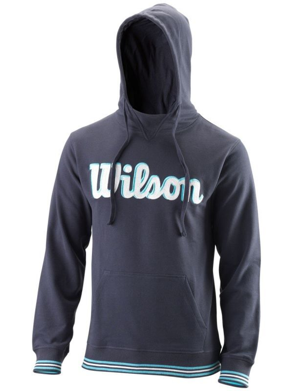 Мужская теннисная кофта Wilson Chi Script PO Hoody-Slimfit M - outer space