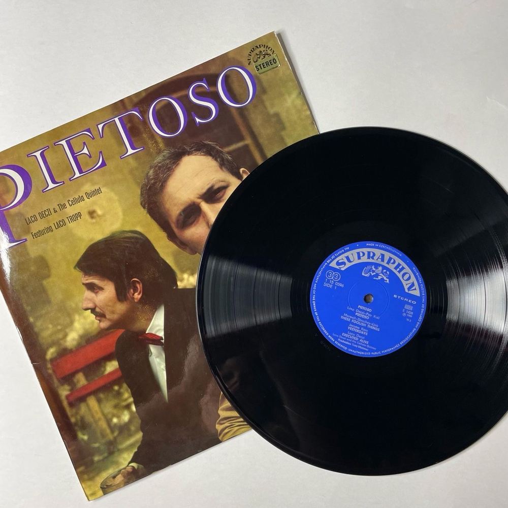 Винтажная виниловая пластинка LP Laco Deczi andThe Cellula Quintet Featuring Laco Tropp Pietoso (Чехословакия 1972)
