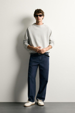 БРЮКИ RELAXED FIT С ЭФФЕКТОМ ПОТЕРТОСТИ — ZARA