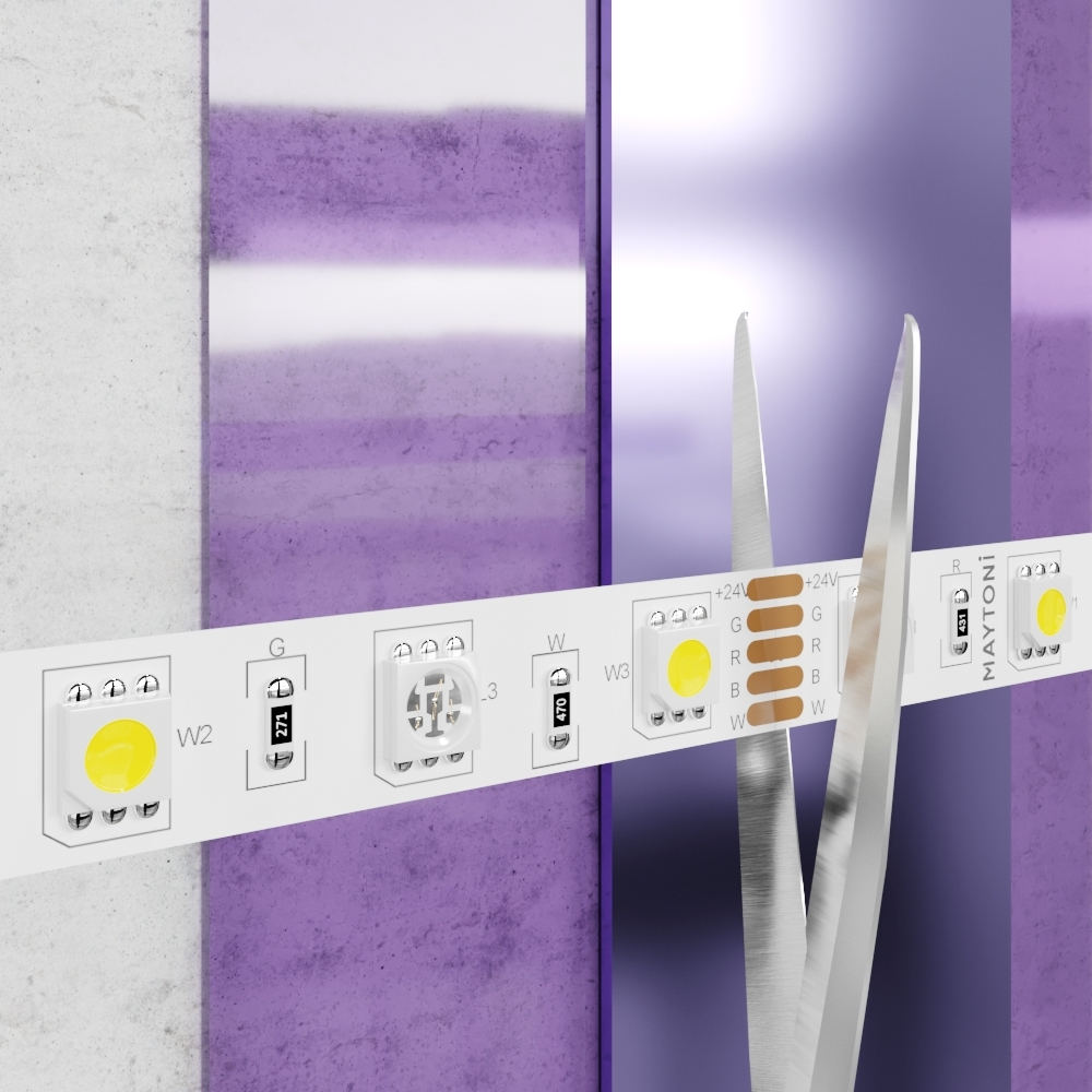 Светодиодная лента Maytoni 24В 5050 14,4Вт/м Цветная (RGB) + 6000K 5м IP20 10178
