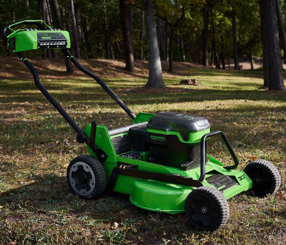 Cамоходная аккумуляторная газонокосилка Greenworks 82LM30S , 82v, 76 см, (2519207), без АКБ и ЗУ