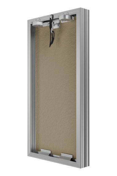 Люк ревизионный D Ceramo Base 300х600 скрыт.монтаж съемный алюминий EVECS