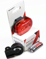 Фонарь SMART TAILLIGHT задний , 3 диода, 3 режима, крепеж на подседельный штырь, батарейки в комплекте