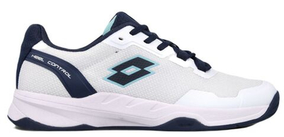 Мужские кроссовки теннисные Lotto Mirage 600 III ALR - all white/dress blue/blue