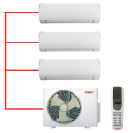 Мульти сплит-система TOSOT на 3 комнаты (20+20+25 кв.м.) серия LYRA INVERTER