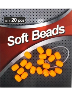 Бусина фидерная Soft Beads, PVC, овальная