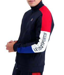 Мужская теннисная кофта Le Coq Sportif TRI Full Zip Sweat N°1 SS23 - sky captain