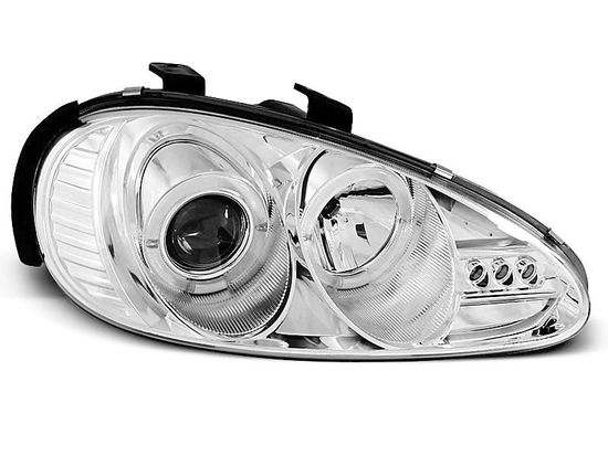 Передние фары angel eyes chrome для Mazda MX3