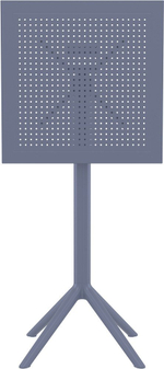 Стол пластиковый барный складной Siesta Contract Sky Folding Bar Table 60, темно-серый