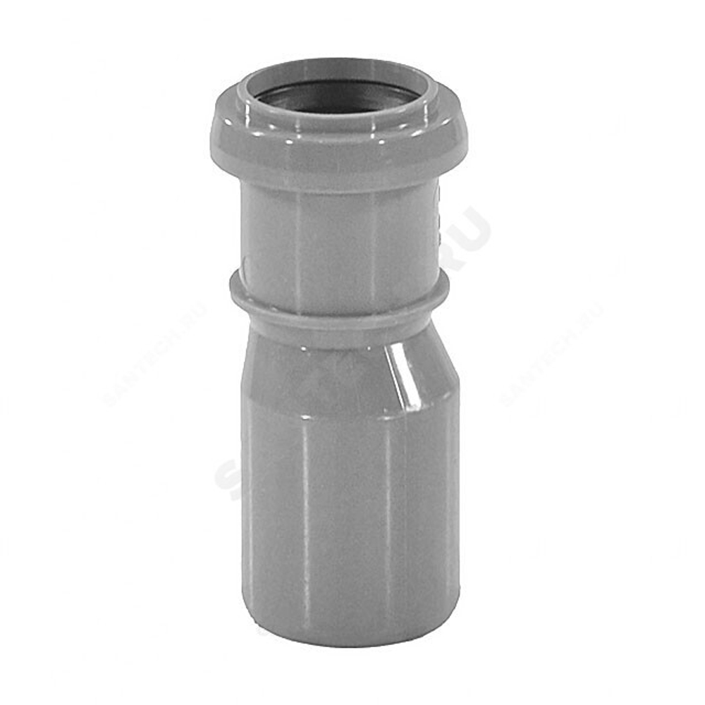 Переход PP-H эксцентрический серый BASE Дн 110х50 б/нап в/к VALFEX 25110050