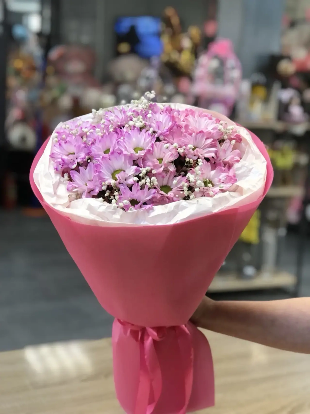 Букеты из хризантем
