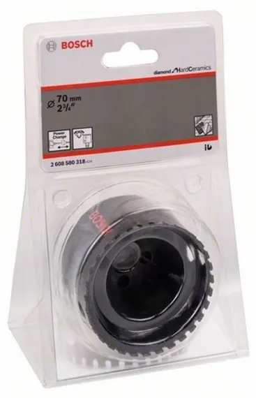 Алмазная коронка по керамограниту Bosch 70 мм - Diamond for Hard Ceramics 2608580318
