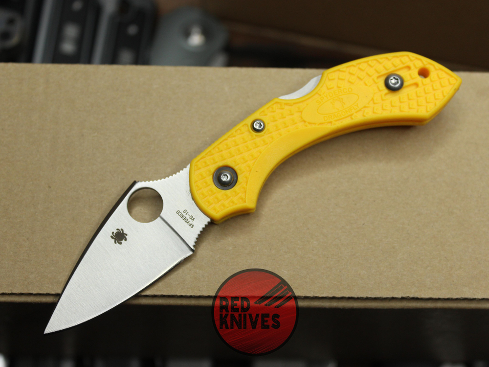 Нож Spyderco Dragonfly 2 C28PYL2 - желтая рукоять