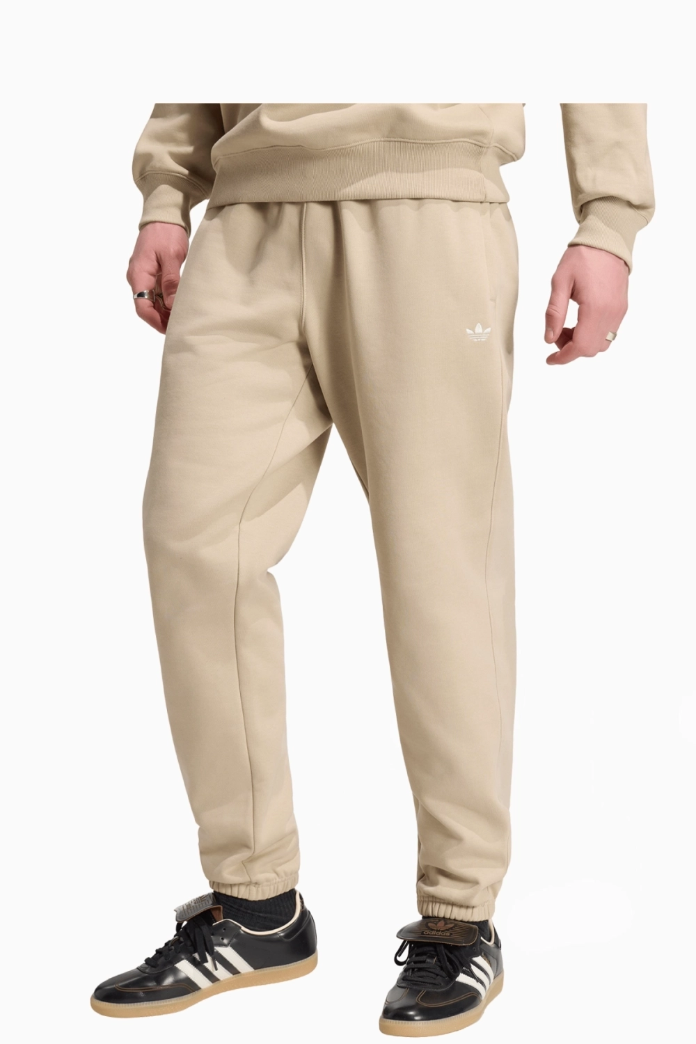Штаны adidas Originals Trefoil Essentials Regular Fleece - бежевый
