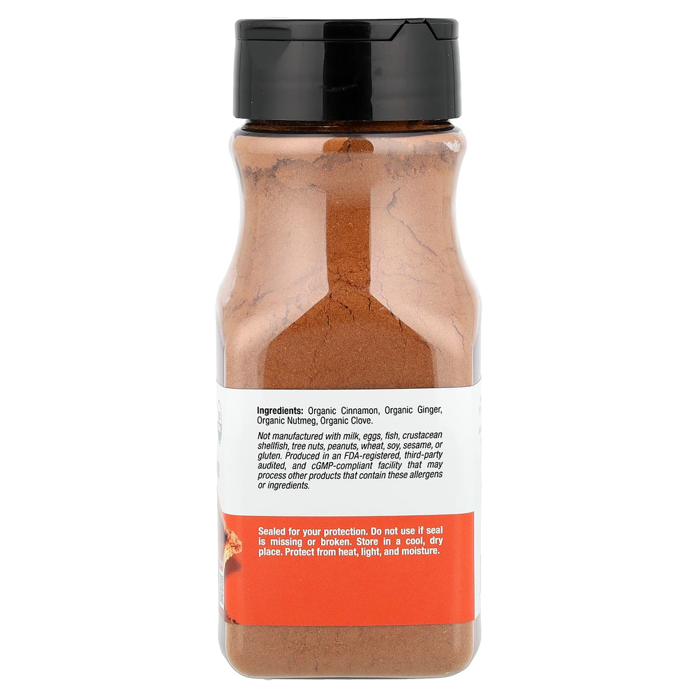 California Gold Nutrition, Foods, органические специи для тыквы, 142 г (5 унций)