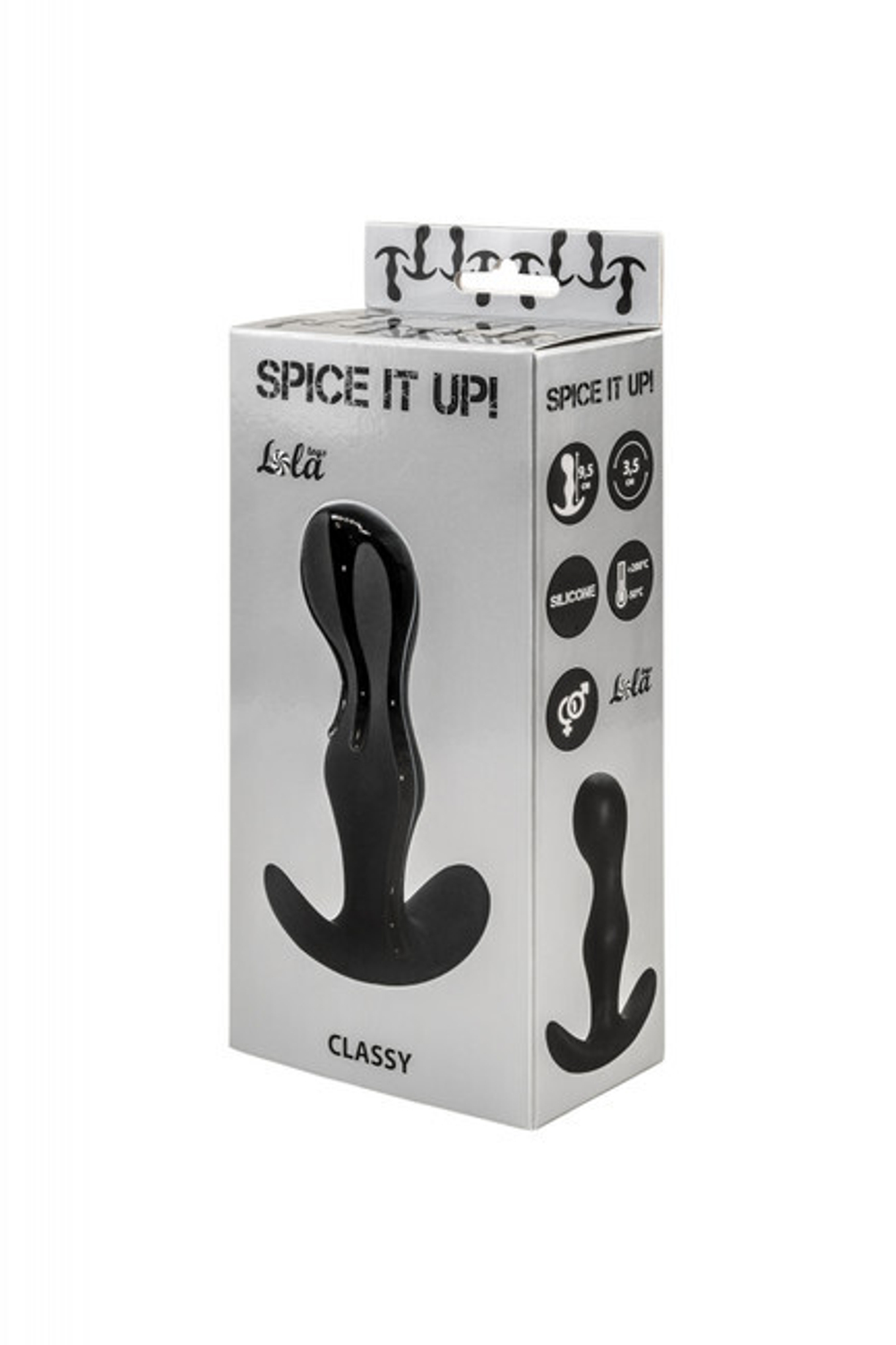 Анальная пробка Spice it up Classy Black (Цвет: черный)