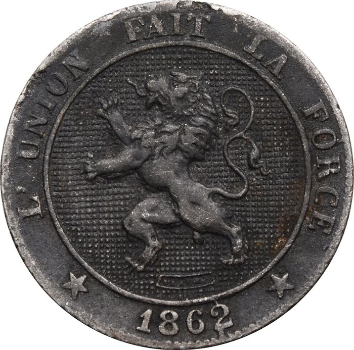 5 сантимов 1862 Бельгия VF