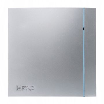 Вентилятор накладной Soler & Palau Silent 300 CHZ Plus Design 3C Silver (таймер, датчик влажности), серебристый