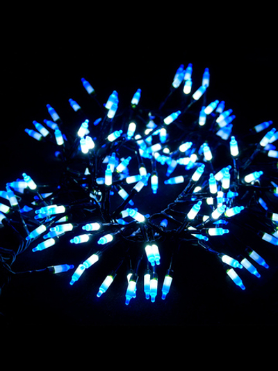 Гирлянда светодиодная с гол. наконеч."ФЕЙЕРВЕРК", 5 мм., 500 LED, хол. бел., 5м, 8 реж. MAG-G083-500