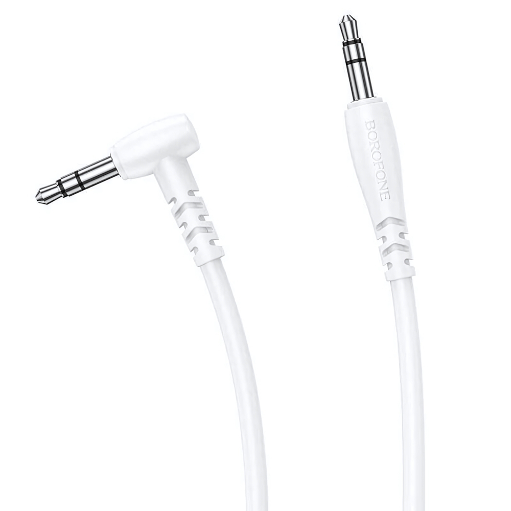 Кабель AUX Borofone BL10 2м угловой White
