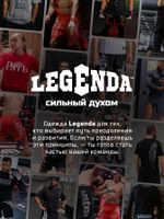 Толстовка / Худи с капюшоном и карманом на молнии мужская LEGENDA Георгий Победоносец черная