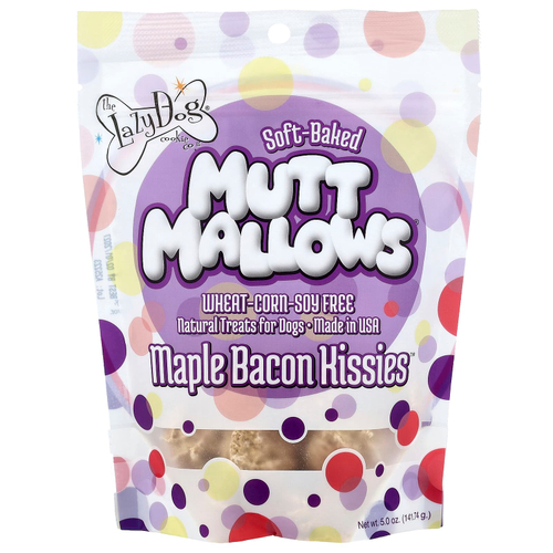 Lazy Dog Cookie, Mut Mallows®, лакомства для собак, со вкусом кленового бекона, 141,74 г (5 унций)