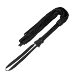 Черная кожаная плеть 55см Bior Toys Notabu Real Leather NTB-80700
