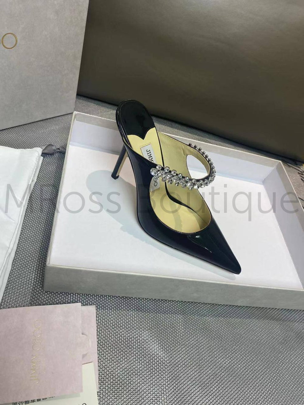 Черные босоножки Jimmy Choo Bing 100 премиум класса