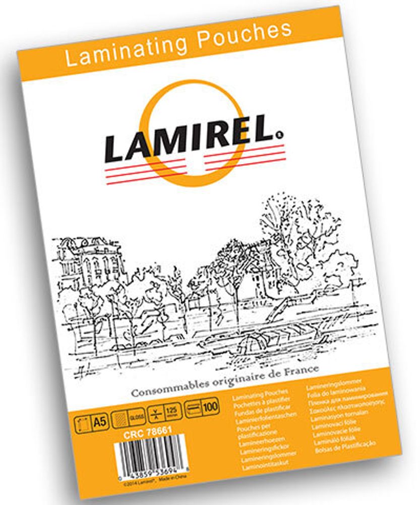 Пленка для ламинирования  Lamirel,  А5, 125мкм, 100 шт.
