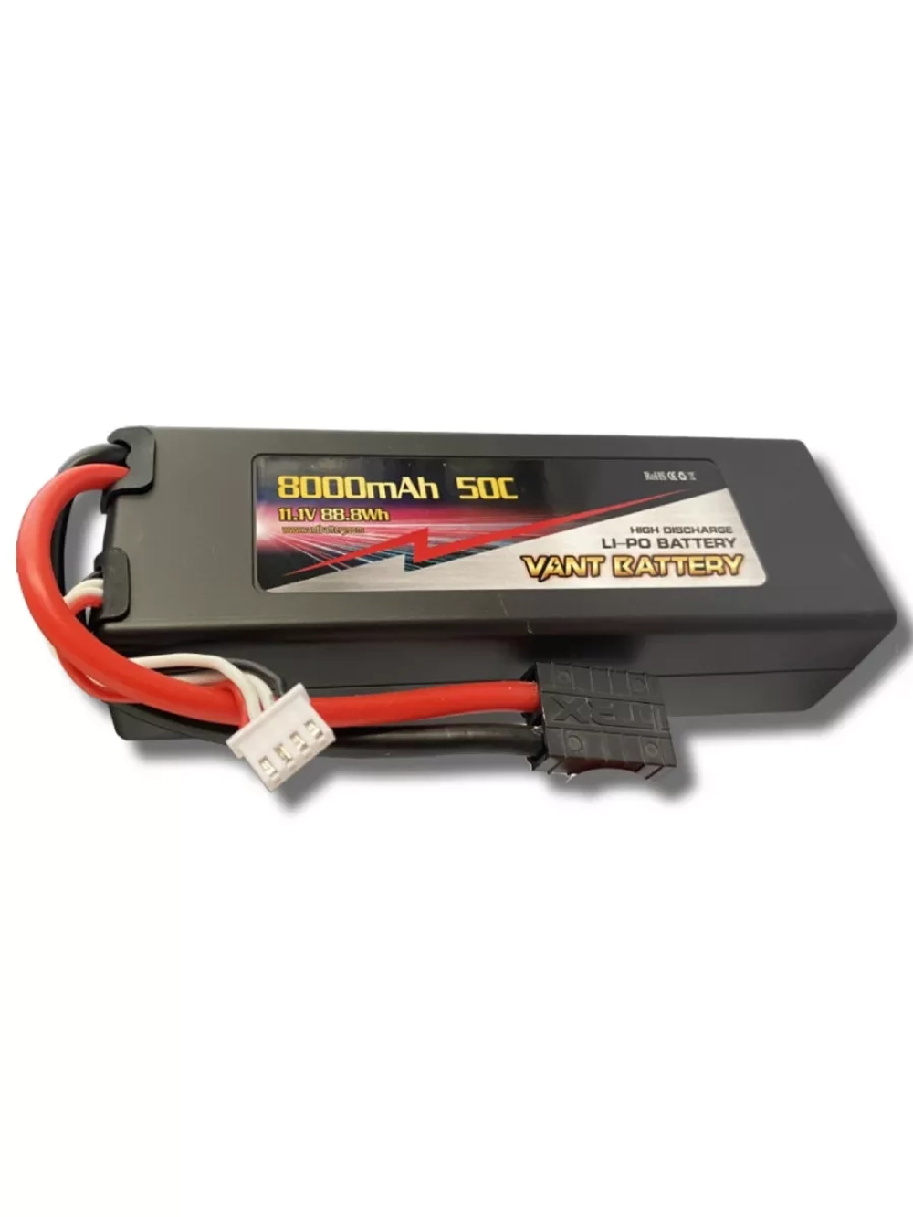 Аккумулятор Vant LiPo 11.1V 8000mAh 50C разъем TRX