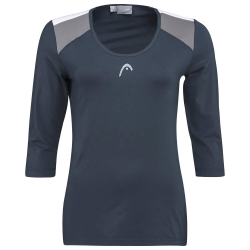 Женская теннисная футболка (dł. Рукава) Head Club 22 Tech 3/4 Shirt - небесный