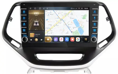 Магнитола для Jeep Cherokee 2014+ - Kuberg EW-1253 (кнопки и крутилки), Android 12, Быстрая, CarPlay, 4G SIM-слот