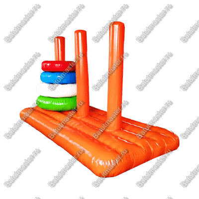 Надувная командная игра "Набрось кольцо", 3*2*2 м