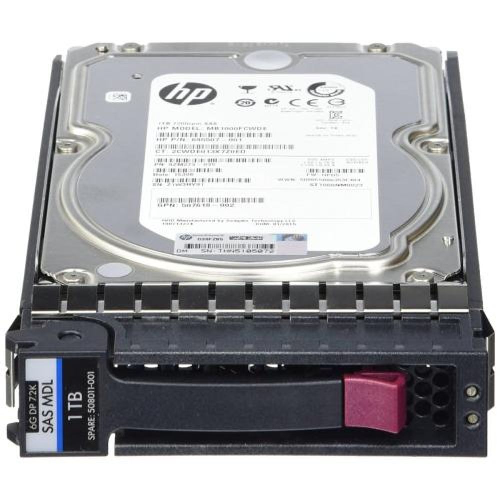 Жесткий диск HP 1TB 3G SAS 7.2K RPM LFF DP MIDLINE MB1000FCWDE