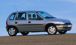 Порог левый Opel Corsa B 1992-2000 (1мм)