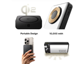 Power bank внешний аккумулятор черный магнитный беспроводной QI2 Magsafe 10000mAh 22.5W BASEUS