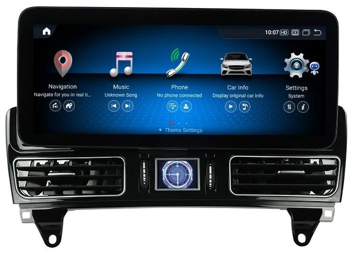 Магнитола для Mercedes-Benz ML (W166), GL (X166) 2011-2015 - RDL-7712 монитор 12.3" на Android 13, Быстрая, CarPlay, 4G SIM-слот