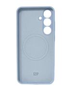 Накладка для Samsung Galaxy S25 Plus MagSafe Silicone Case голубой