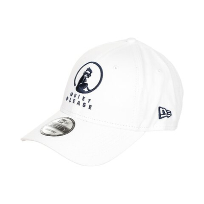 Quiet Please Cap - White, Dark Blue