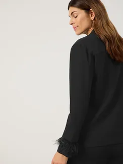 GERRY WEBER Блуза с отделкой из перьев
