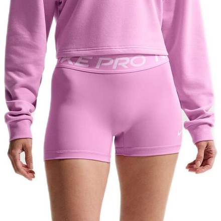 Женские теннисные шорты Nike Pro Dri-Fit 365 Mid-Rise 3in - light magenta/white